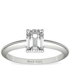 Classic Four Prong Solitaire Engagement Ring in Platinum